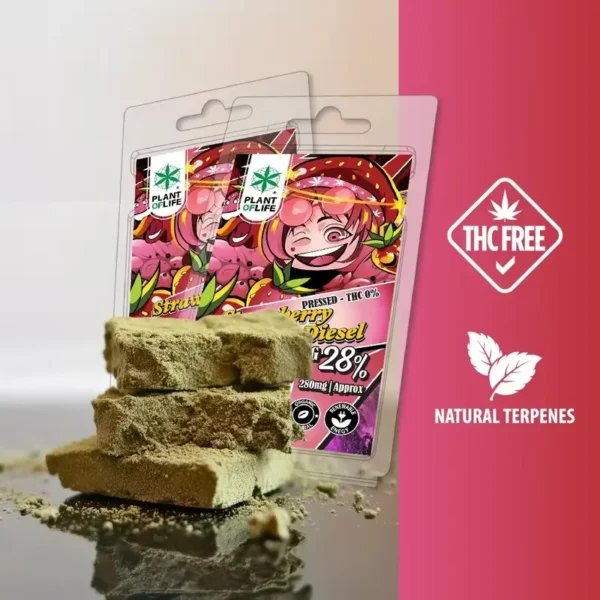 Pollen com extrato de CBG 28% - strawberry-diesel