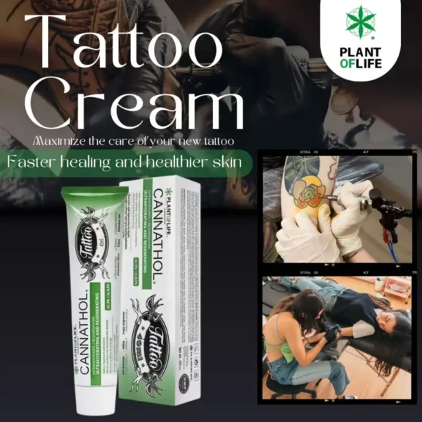 Creme tattoo com CBD para melhorar a qualidade da sua tatuagem