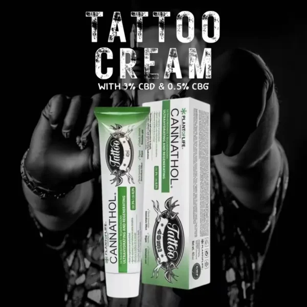 Creme tattoo com CBD para melhorar a qualidade da sua tatuagem