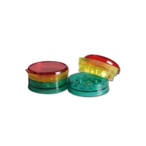 Mini Grinder Rasta 3 Peças | Design Colorido e Compacto para Trituração Perfeita!