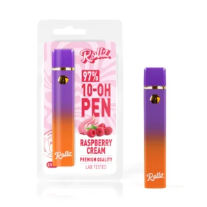 Vape de 10-OH (Novo HHC) Raspberry cream - Caneta Descartável Rollz - 97%