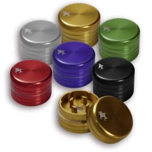 Mini grinder alumínio , 2 peças varias cores