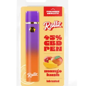Vape de CBD Mango Kush – Caneta Descartável Rollz – 45%-2ml