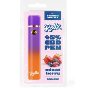 Vape de CBD Mixed Berry – Caneta Descartável Rollz – 45%-2ml