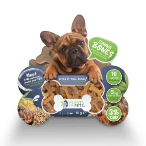 Petiscos para animais com 3% DE CBD