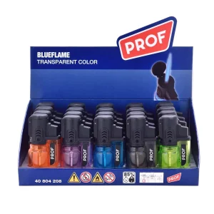 Isqueiros com chama maçarico azul única [ PROF ]
